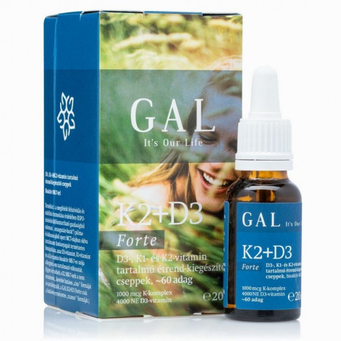 Gal k2+d3 vitamin csepp forte 20ml