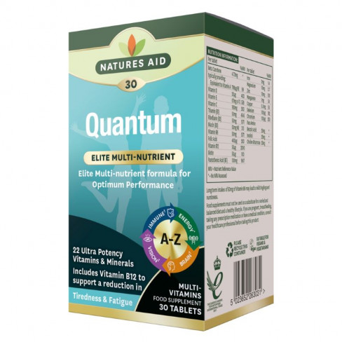 Natures aid quantum multivitamin (jódmentes) tabletta 30 db