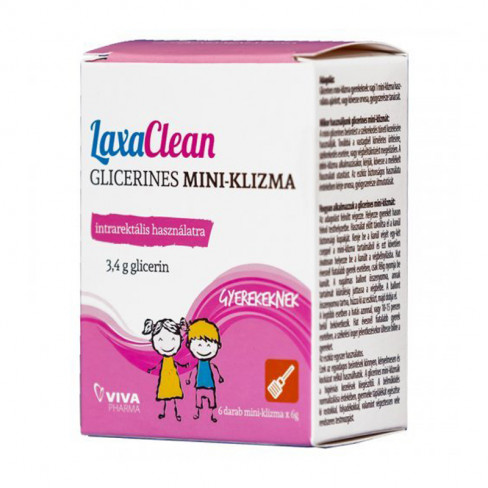 Laxaclean glicerines mini-klizma gyerekeknek 6db