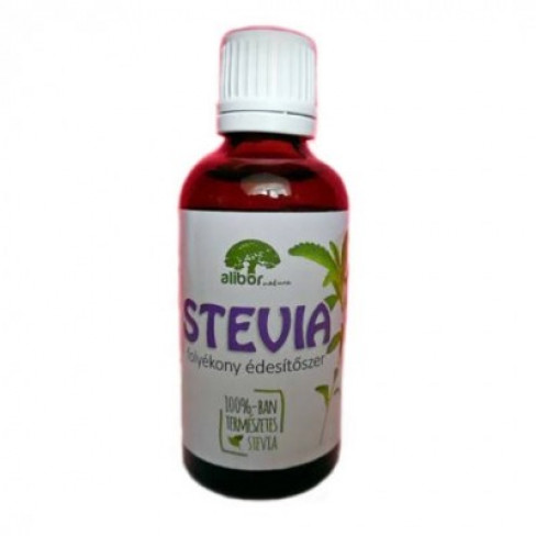 Alibor stevia folyékony édesítő 50ml