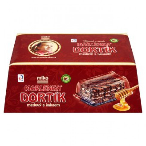 Marlenka mézes torta szelet kakaós 100 g