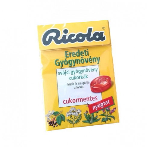 Ricola cukor eredeti gyógynövény 40 g