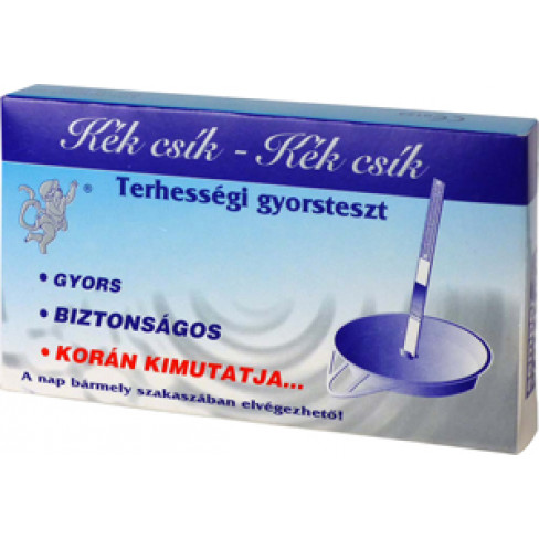 Gabriel terhességi teszt kék csík