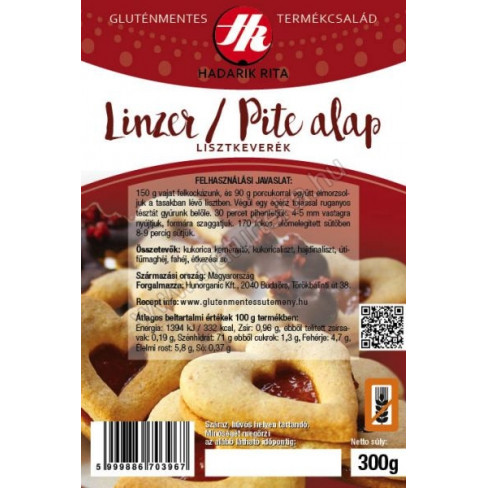 Hadarik rita linzer/pite alap lisztkeverék 300g