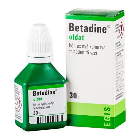 Betadine bőr- és nyálkahártya fertőtlenítő szer 30ml