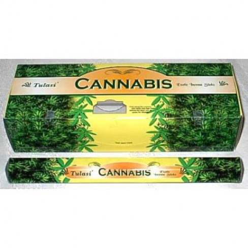 Füstölő tulasi hatszög cannabis 20db