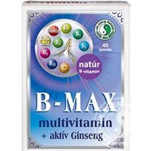 Dr.chen b-max multivitamin és aktív ginseng tabletta 40db