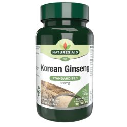 Natures Aid Korean ginseng 600mg tabletta 90 db