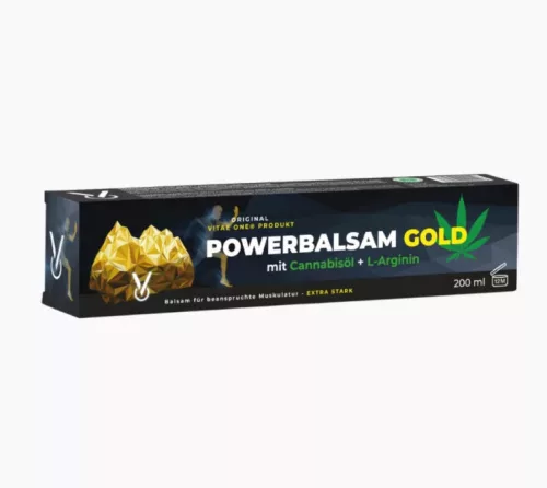 Powerbalsam Gold krém Kannabiszolajjal és L-Argininnel 200 ml