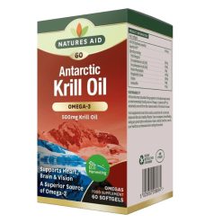 Natures Aid Krill olaj 500 mg lágykapszula 60 db
