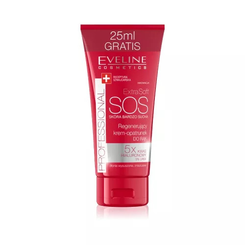 EVELINE ExtraSoft SOS intenzív regeneráló kézkrém 5% UREÁVAL 100ml