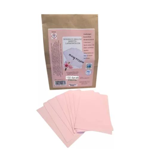 SensEco Deluxe sheets – PEACHY BLOSSOM lapmosószer 150 db Megapack