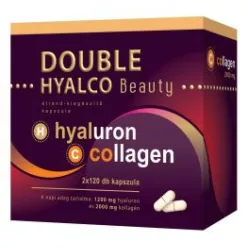   Double HyalCo Hyaluronsav + Kollagén kapszula – Bőr fiatalságáért 2×120 db