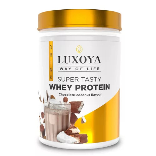 Luxoya Super Tasty tejsavófehérje 450g PET - Csokoládé-kókusz ízű