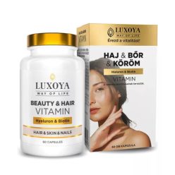 Luxoya Beauty Hajvitamin Hyaluronnal és Biotinnal 60db