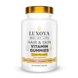   Luxoya Haj és Bőr gumivitamin Biotinnal haj-bőr-köröm - cola ízű 60db