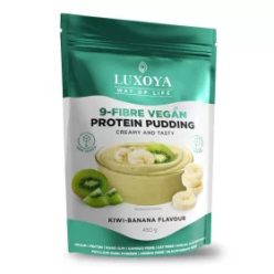   Luxoya 9-Fiber Vegan Protein rostpuding 9 féle növényi rosttal 450g DOY - Kivi-banán ízű