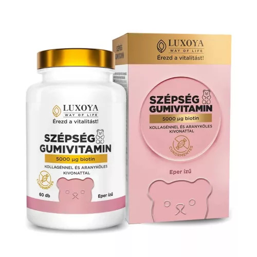 Luxoya Szépség gumivitamin - Eper ízű 60db
