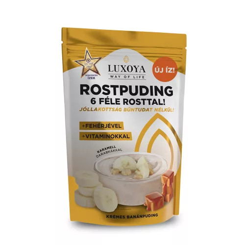 Luxoya Fiber Rostpuding - Karamell-Banán 300g