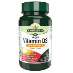 Natures Aid Vegan D3 1000 IU tabletta 60 db