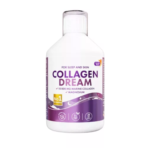 Swedish Nutra Collagen Dream – 10 000 mg folyékony halkollagén magnéziummal, ashwagandhával & relaxáló gyógynövényekkel 500 ml