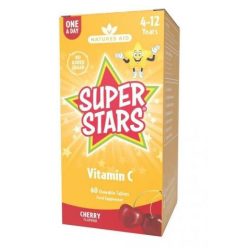  Natures Aid Gyermek C-vitamin étrend-kiegészítő rágótabletta cseresznye ízesítéssel 60 db