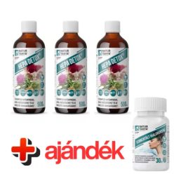   3 db Natur Tanya hepa detox 500 ml+ ajándék hialuron tabletta 30db